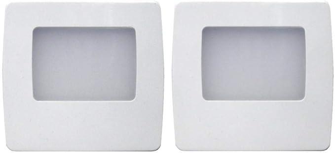 Plug in LED Night Light for Bedrooms Hallway Kitchen Stairways Foyer Bathroom, Soft Warm White, Slim Profile, 2 Pack