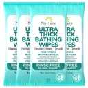 Nurture XL Ultra Thick Body Wipes for Adults w/Aloe | 40 Extra Large Disposable Cloth Wet Cleansing No Rinse Bathing Washcloths, Waterless Shower | Bath Wipe for Women, Men & Elderly (1 Count (Pack of 40))