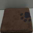 PURRUGS Dirt Trapping Door Mat 24" x 35.5", Non-Skid/Slip Machine Washable Microfiber Entrance Rug, Shoes Scraper, Dog Doormat, Super Absorbent Floor Mat for Muddy Wet Shoes and Paws, Brown