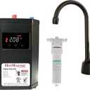 Westbrass DT1F272-12 Develosah 9" 2-Handle Instant Hot and Cold Water Dispenser Faucet with HotMaster DigiHot Digital Tank System, Oil Rubbed Bronze
