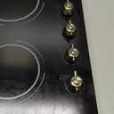 24 Inch Electric Cooktop - 4 Burner Drop-in Glass Ceramic Stove Top 6000W, 220V Radiant Electric Stove, 9 Power Level, Pause Key, Safety Lock, Touch & Knob Control, 240V Hard Wired (No Plug)