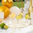 Goodluck 40 PCS Diamond Stemless Plastic Wine Whiskey Glasses, 12 Oz Disposable Cocktail Glasses, Suitable for Weddings, Birthday Parties, Family Gatherings, Bars, etc (Clear)