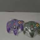 ZeroStory Classic N64 Controller, Wired N64 Controller Upgraded Joystick for N64 Video Game Console (Transparent Green and Transparent Purple)