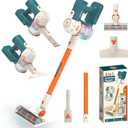 Kids Vacuum Toy Set -3-in-1 Kids Vacuum That Really Works Fun Working Toy Vacuum Cleaner with Working Suction for Realistic Play, Housekeeping Toy Blue