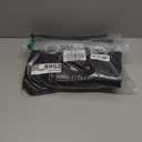 Lurrose Blackout Curtains Panels 107x160cm Polyester Drapes Thermal Insulated Light Blocking Window Draperies for Bedroom and Living Room, 1 Pair Black