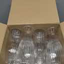 Mumufy 24 Pcs Plastic Bud Vases Bulk Small Clear Container for Flowers Height Shatterproof Bud Vase for Centerpieces Wedding Home Table Decorations Formal Dinners(2.64 x 6.69 Inch)