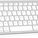 Arteck Ultra-Slim Bluetooth Keyboard Compatible with iPad 10.2-inch/iPad Air/iPad 9.7-inch/iPad Pro/iPad mini, iPhone and Other Bluetooth Enabled Devices Including iOS, Android, Windows Silver