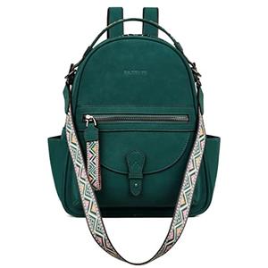 FADEON Mini Backpack Purse for Women, Designer Leather Cute Roomly Small Backpacks, Ladies Shoulder Backpack Fashion Handbag