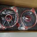 3.5 Inch Car Speakers 600W Woofer Red Aluminum Bullet 4 Ohm Midrange Audio