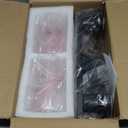 2-Light Matte Black Bathroom Vanity Light,Bathroom Light Fixtures Over Mirror with Clear Glass Shade,Modern Farmhouse Wall Sconces Lighting for Kitchen Living Room Cabinet