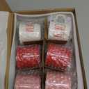 6 Pcs Valentine's Day Mini Coffee Mugs with Ribbon Love Mini Coffee Cups Valentine's Tiered Tray Decor for Anniversary Wedding Table Centerpieces Decoration