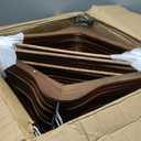 Wooden Hangers - 60 Pack - Clothes Hanger for Daily Used,Heavy Duty Wood Hangers with Precisely Cut Notches,Coat Hanger for Closet, Clothes Hangers for Shirt Suit DresWalunt