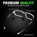 Tallew Lensless Protective Glasses with Travel Case Sport Goggles with dinkball Player Sports Glasses