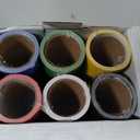 Skyygemm 6 Rolls Bulletin Board Paper Rolls,4 x 24 ft,Rainbow