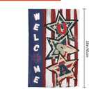 2 x Patriotic American Garden Flag 12x18 Inch Stars and Stripes 4th of July Independence Day Flags for Home Yard Outdoor Decor (without Stick)