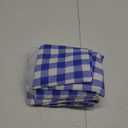 Heavy Duty Vinyl Tablecloth with Flannel Backing Waterproof Oil-Proof Plastic Table Cloth Stain-Resistant Wipeable Rectangle or Square Table Cover for Indoor and Outdoor (Blue Checkered, 60x84 Inch)