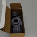 JoyTube 1 Female PVC Bulkhead Fitting with Plug Silicon Seal Gasket Water Tank Connector for 1.77 Inch or 2 Inch Hole Saw Rain Barrels, Aquariums (pack of 4)