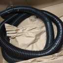 Pond Hose 2"ID × 10ft Black Corrugated Flexible Pump Tubing & 2 Clamps