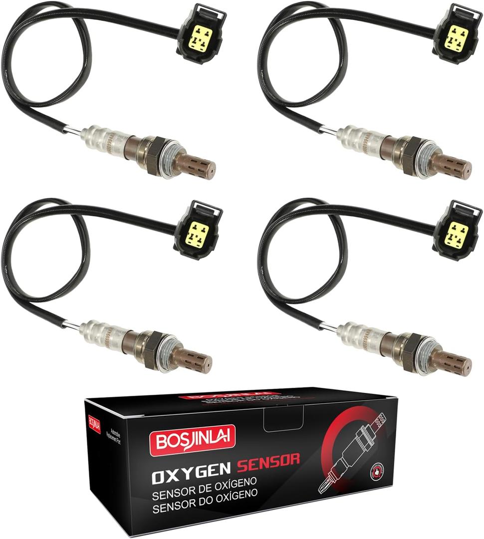 O2 Oxygen Sensor Upstream Downstream for Dodge Avenger Caravan Charger Challenger Dakota Grand Caravan, for Jeep Commander Grand Cherokee Liberty Wrangler JK, for Chry Aspen 300, for Ram 1500 4Pcs