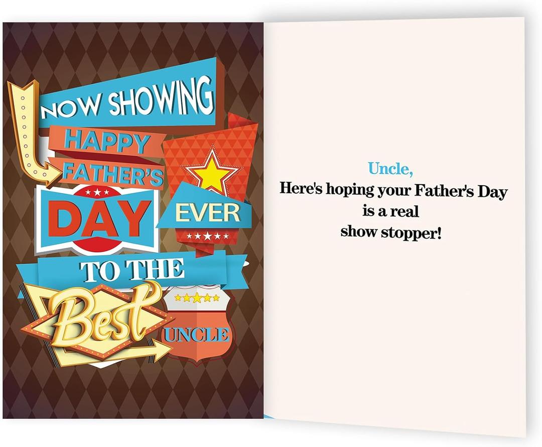 4 x Funny Father's Day Gifts for Uncle, Happy Fathers Day to The Best Uncle Ever, Perfect Ideas Gifts for Men or Him on Father's Day