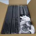 WOWLIVE 9 Tiers Large Shoe Rack Storage Organizer for Closet 50-55 Pairs Shoe Tower Unit Shelf Stackable Shoe Rack with Metal Pipes Plastic Connectors Black(SSS3B9)