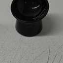 Black Small Ceramic Raised Cat Bowls, Tilted Elevated Food or Water Bowls, Stress Free, Backflow Prevention, Dishwasher and Microwave Safe, Lead & Cadmium Free