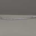 Frameless Shower Door Bottom Seal Shower Sweep with Drip Rail for 1/4" Glass,36" Long, Vinyl, Clear