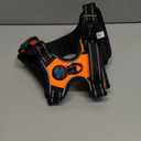 PHOEPET No Pull Dog Harness Medium Reflective Front Clip Vest with Handle,Adjustable 2 Metal Rings 3 Buckles,[Easy to Put on & Take Off ](M, Orange)