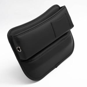 Universal Car Seat Gap Filler Organizer for BMW Serie 3 Series 3er/M3 F80 G20 F30 E90 2005-2024 Leather Console Gap Bag Organiser Adjustable Front Seat Storage Box Interior,Black