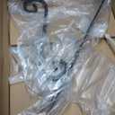 21.7" Outdoor Stair Handrails,1-2 Steps Stairs Rails-Wall Mounted Wrought Iron Hand Railing-Staircase Grab Rail-Heavy Duty Metal Art Handrail for Outdoor Steps-Porch Garage-Anti-Corrosion Carbon Steel