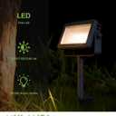 Outdoor LED Spotlight with Metal Spike 33W 3-Level Dimmable - Adjustable Die-Cast Aluminum Landscape Lighting, Wet Location Safe for Garden, Yard & Tree Illumination, 8.5x1.7x16.6 inches