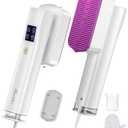 Steamer for Clothes, Sundu Portable 2-in-1 Steamer & Iron, 15s Fast Heat-up, 110ml Water Tank, Wrinkle Remover for Garment, Travel & Home Use (Purple White)