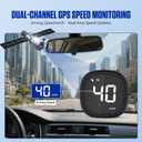 MR CARTOOL M30 Car Speedmeter GPS KMH & MPH HUD Head Up Display with Overspeed Alarm Fatigue Driving Warning Compass for All Vehicles