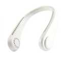 BLDC Neck Fan, Rechargeable, 3 Speeds, 1200mAh, USB Powered, White (FF05)