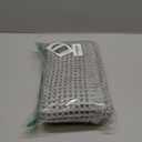 ZALL Grey Waffle Bath Mat,Super Absorbent Non Slip Bathroom Rug,Gray 17x24 inch,Machine Washable Ultra Soft Floor Mats