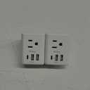 2-Pack UK Travel Plug Adapter - US to UK Plug Adapter, Type G International Plug Adapter, Dubai England Ireland Travel Essentials, UK Power Adapter