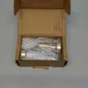 Ivilon Ceiling or Wall Mount Curtain Rod Brackets Holders for Curtain Rods of 7/8 and 1 Inch Diameter. Set of 2. Color Warm Gold