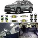 White LED Interior Lights Kit for Toyota RAV4 2016 2017 2018 2019 2020 2021 2022 Super Bright 6000K Interior LED Lights Bulbs Package + Install Tool