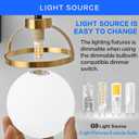 SOLFART 3 Lights Vanity Light Bathroom Light Fixtures Over Mirror in Brass Black Vanity Lights for Bathroom Vintage Lights Wall Sconces