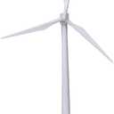 HUAWELL Desktop Wind Turbine Model Solar Powered Windmills ABS Plastics White for Education or Fun