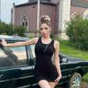 Chongbaijia 3 Pack Summer Dresses for Women 2026 Ribbed Crewneck Tank Top Dress Sleeveless Sundress Basic Bodycon Mini Dress (M)
