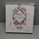 Set of 2 Acacia Wood Charcuterie Boards Round Wooden Serving Tray Fruit Platter Decor Trays Serving Ware Food Dish Serving Platters Christmas Cheese Board Square Party Trays Plate Hosting Essentials (12 & 10 inch)