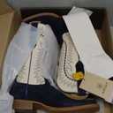 Ariat Men's Futurity Time Western Boot (9.5 Narrow, Blanco/Polo Blue Roughout)