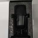 Gaming Microphone with Noise Cancellation & Mute Button, USB Condenser Mic for Streaming/Recording, Ultra-Compact Design, Compatible with PC/Mac/PS4/PS5, Podcast/YouTube/Twitch/Discord (Black)