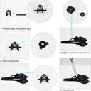 Bike Saddle Seat Pad Breathable Hollow Thicks Comfortable Bicycle Fit for MTB Road Bike Fixed Gear Bike