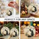 2 x Music Sheet Nativity Ornament 2025, Catholic Religious Gifts for Women Men, True Story Ceramic Ornament for Christmas Decor, Jesus Bible Gifts for Faith Friends, Church Members, Family