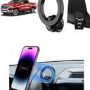 PZK Car Phone Mount for 2019 2020-2023 2024 2025 Dodge RAM 1500/2500/3500 Accessories Custom Air Vent Car Phone Holder Compatible with Magsafe Hands Free 360 Rotation (8.4 inch Screen Only)