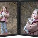 Double 8x10 Picture Frame Hinged Folding Vertical Stand for Tabletop Display, Wood Two Opening 8x10 Double Photo Frame Collage with Shatter Resistant Plexiglass, Black