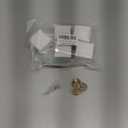 Cabinet Knobs 6 Pcs, Crystal Drawer Knobs 1.4" Diameter Glass Handles for Dresser, Kitchen, Bathroom (Flower Champagne)