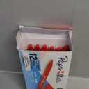 Paper Mate InkJoy 100RT Retractable Ballpoint Pens, Medium Point, Red, Box of 12